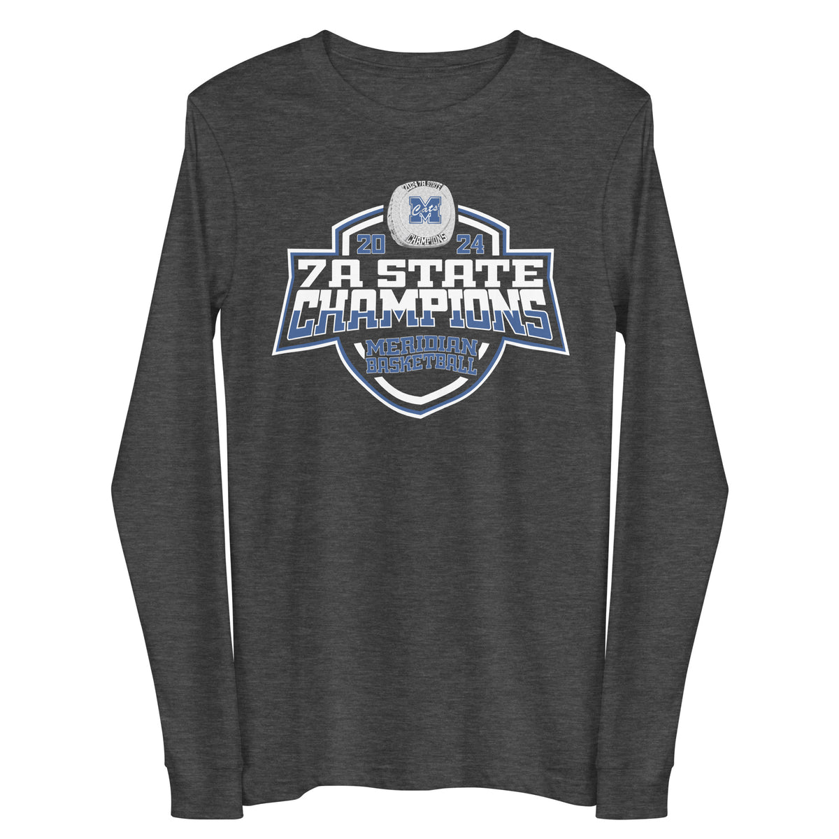 Meridian High School Basketball -Men's 2024 Unisex Long Sleeve Tee