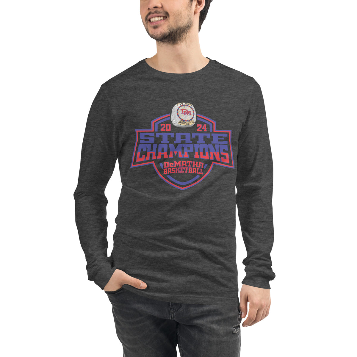 DeMatha Catholic High School Basketball -Men's 2024 Unisex Long Sleeve Tee