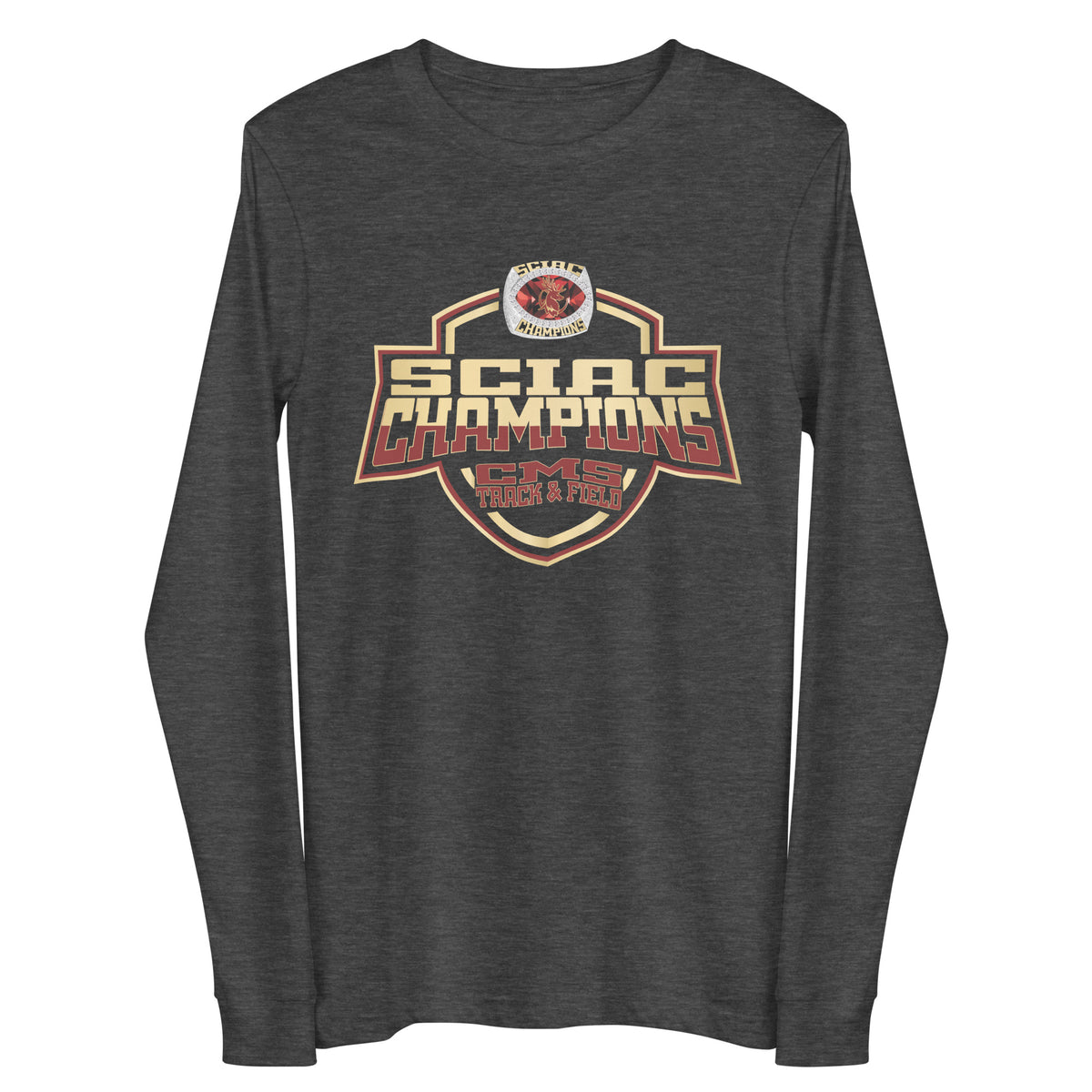 Claremont-Mudd-Scripps College Track &amp; Field -Coed 2024 Unisex Long Sleeve Tee