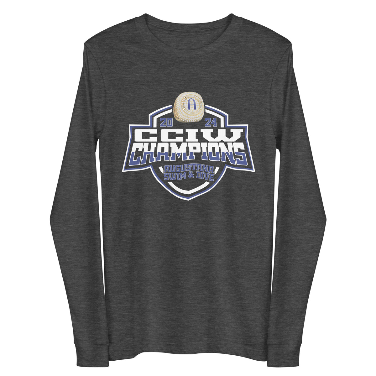 Augustana College Swimming &amp; Diving 2024 Unisex Long Sleeve Tee