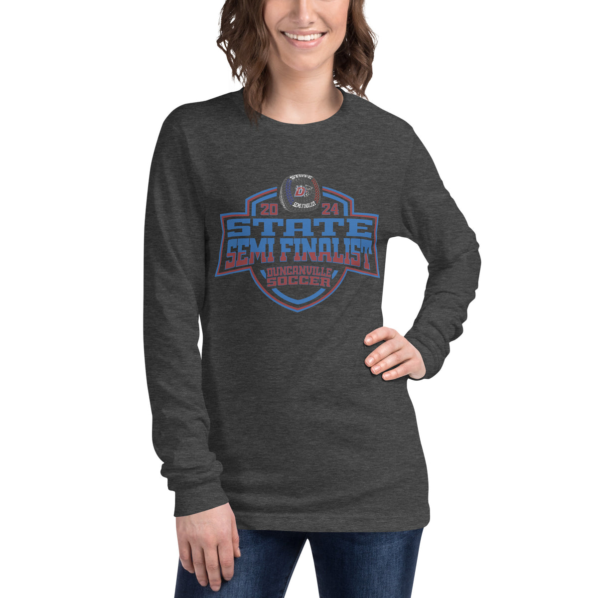 Duncanville High School Soccer -Men's 2024 Unisex Long Sleeve Tee