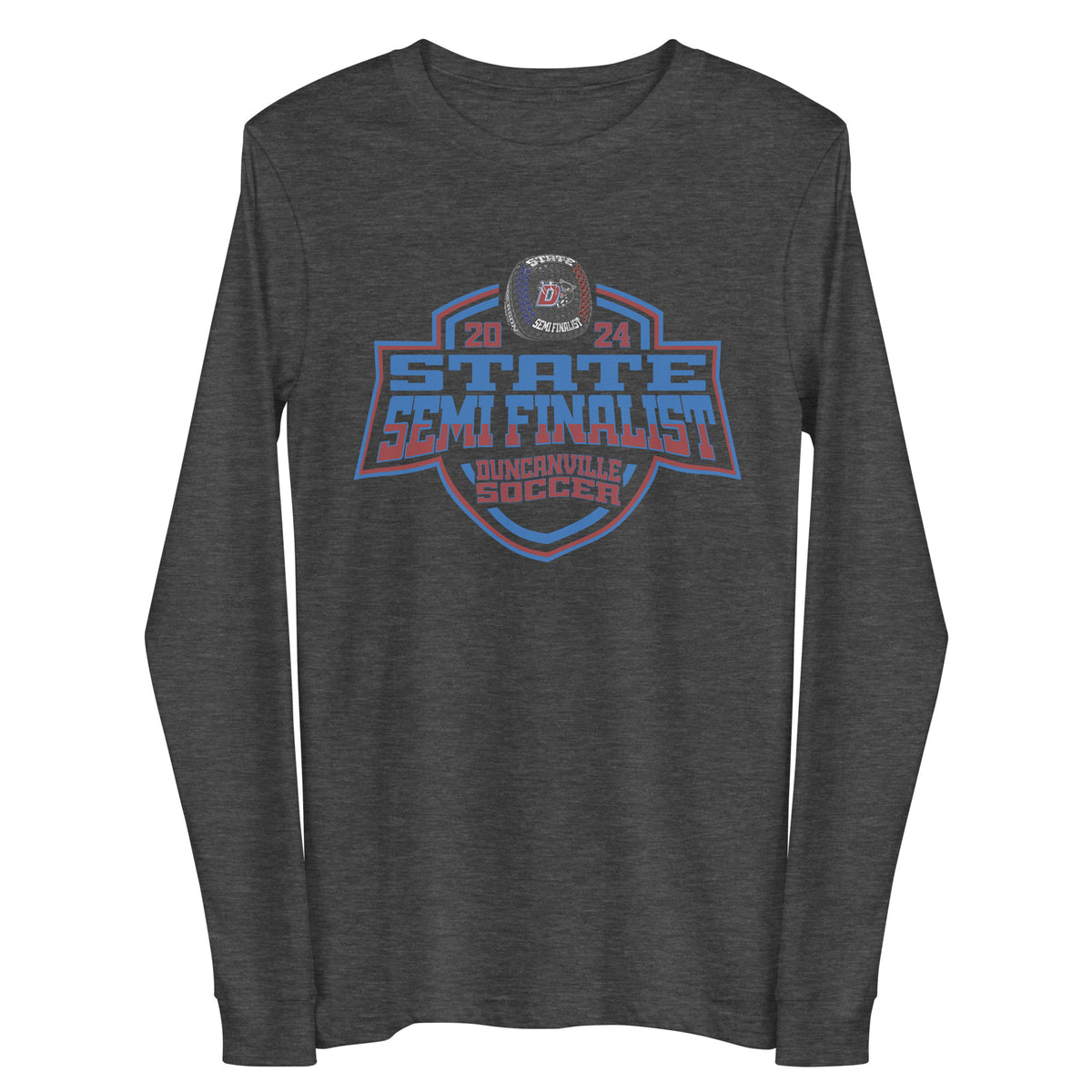 Duncanville High School Soccer -Men's 2024 Unisex Long Sleeve Tee