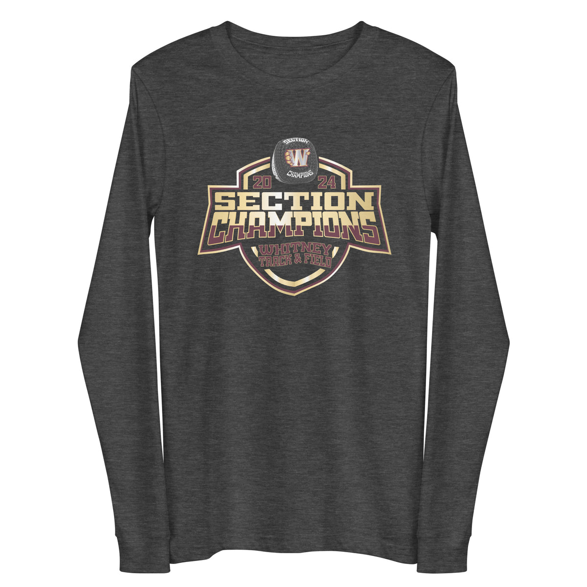 Whitney High School Track &amp; Field -Coed 2024 Unisex Long Sleeve Tee