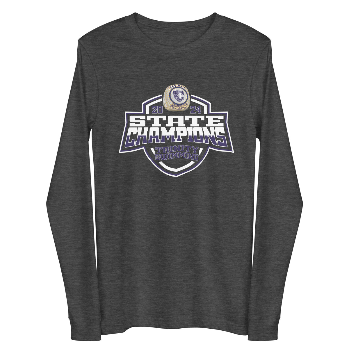 Trinity School of Durham and Chapel Hill Swimming &amp; Diving 2024 Unisex Long Sleeve Tee