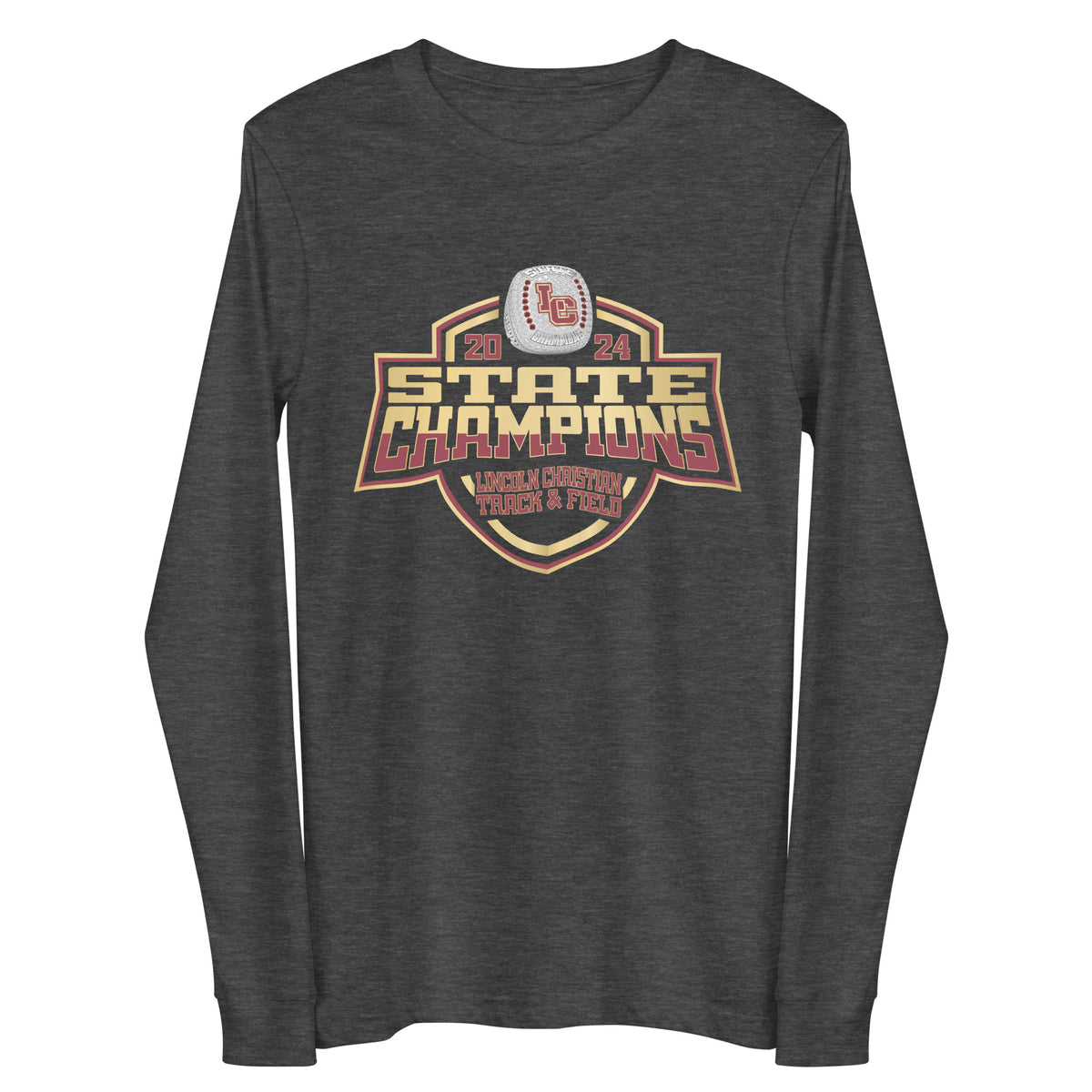 Lincoln Christian High School Track &amp; Field -Women's 2024 Unisex Long Sleeve Tee