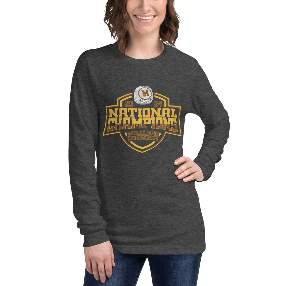 Mililani High School Cheer 2024 Unisex Long Sleeve Tee