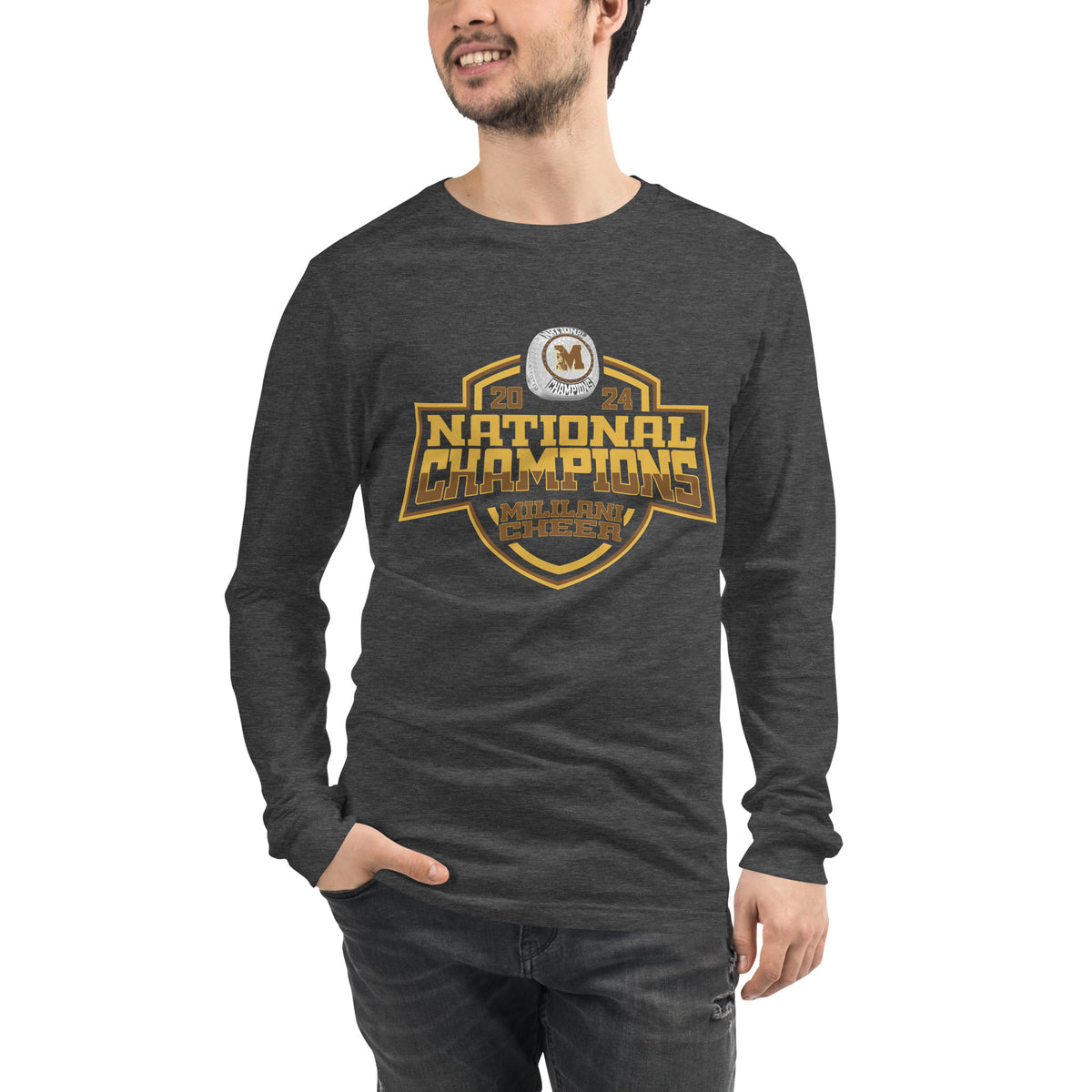 Mililani High School Cheer 2024 Unisex Long Sleeve Tee