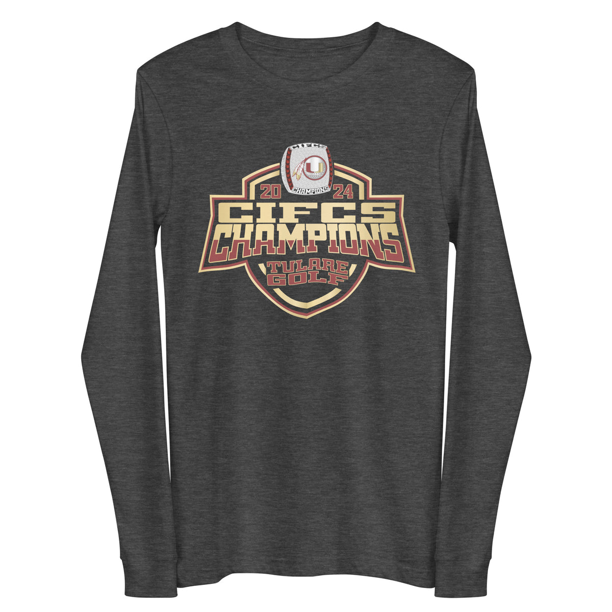 Tulare Union High School Golf -Men's 2024 Unisex Long Sleeve Tee