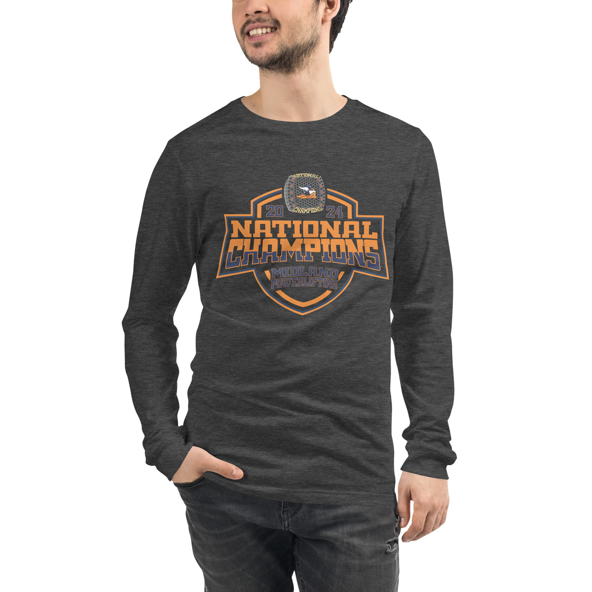 Midland University Powerlifting 2024 Unisex Long Sleeve Tee