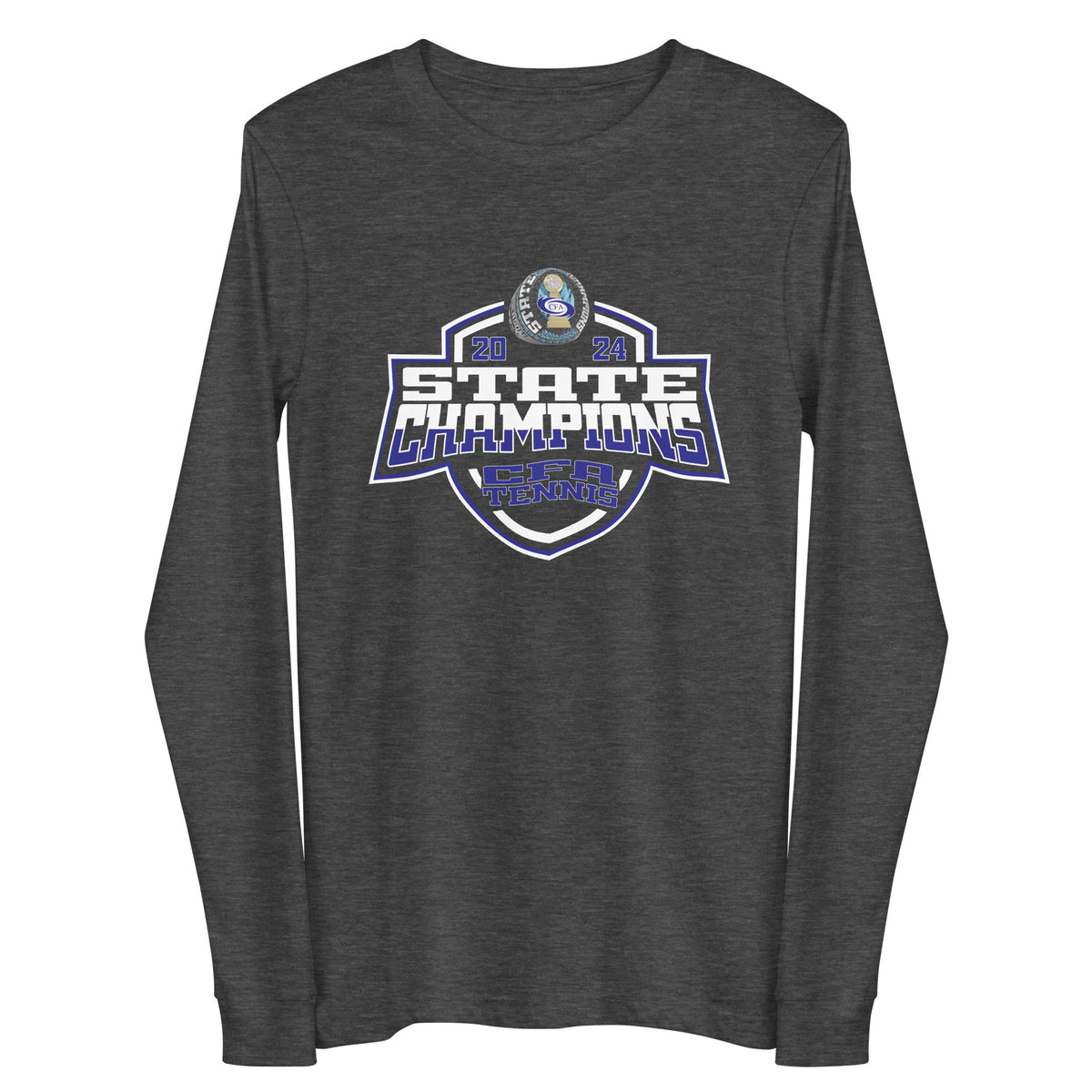 Cape Fear Academy Tennis -Men's 2024 Unisex Long Sleeve Tee