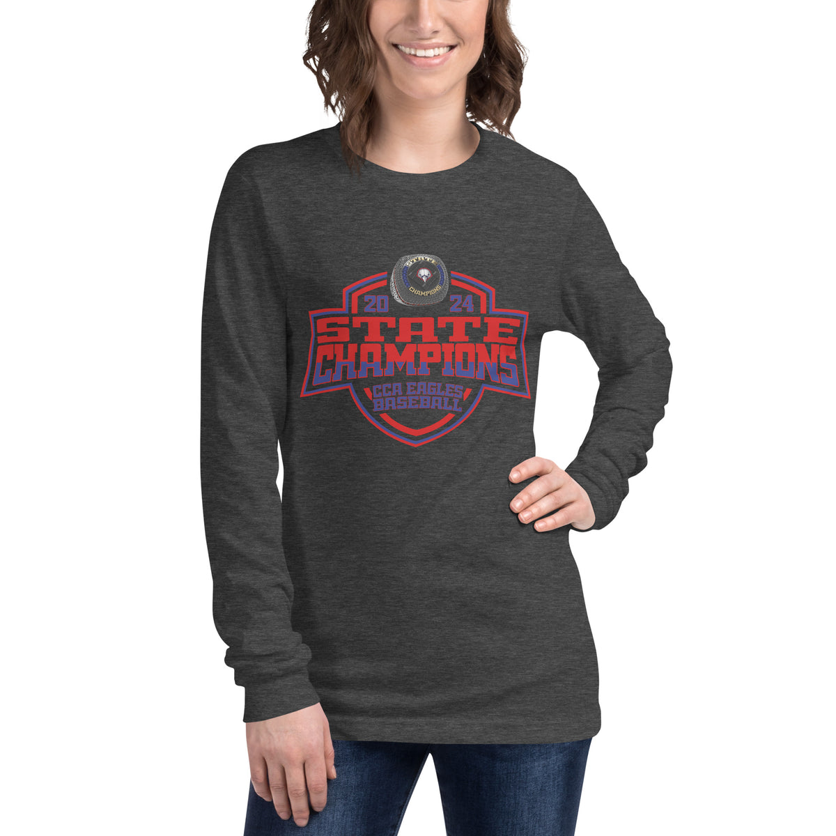 Cornerstone Christian Academy Baseball 2024 Unisex Long Sleeve Tee