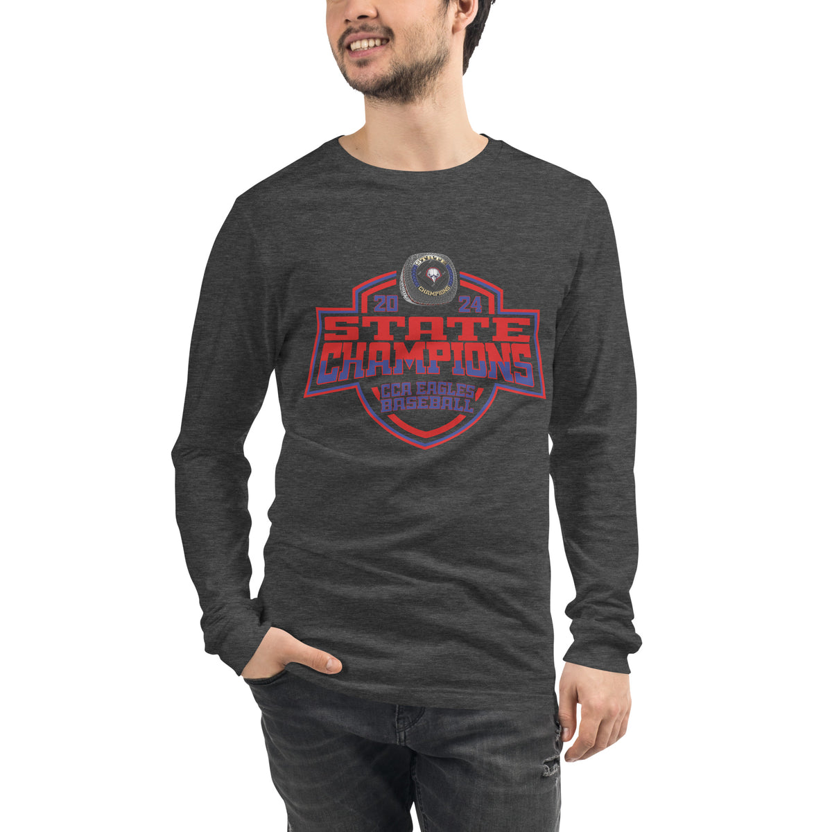 Cornerstone Christian Academy Baseball 2024 Unisex Long Sleeve Tee