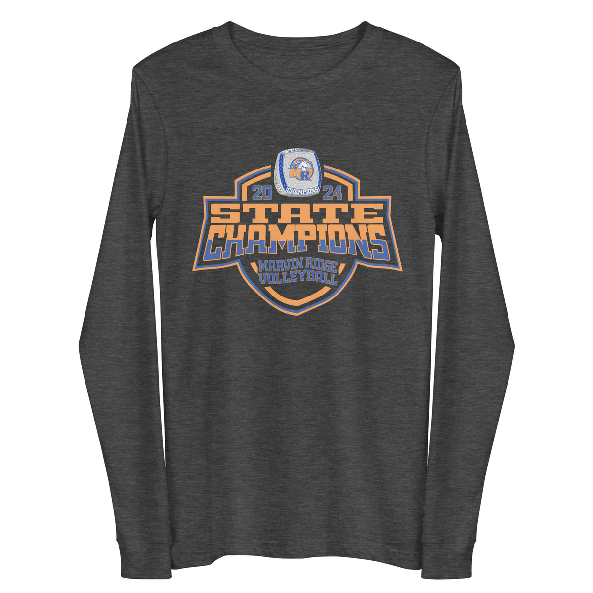 Marvin Ridge High School Volleyball -Men's 2024 Unisex Long Sleeve Tee