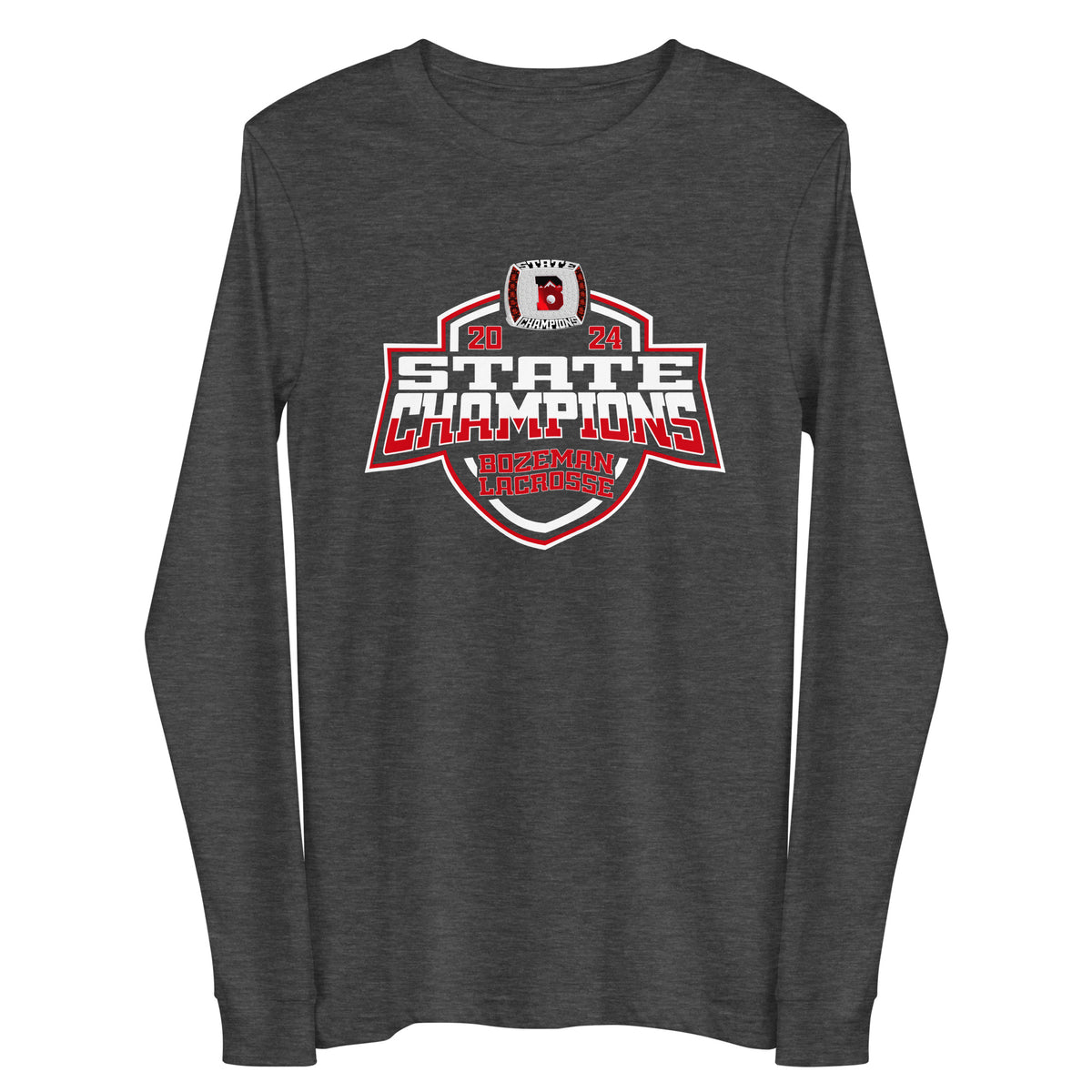 Bozeman High School Lacrosse Lacrosse -Men's 2024 Unisex Long Sleeve Tee