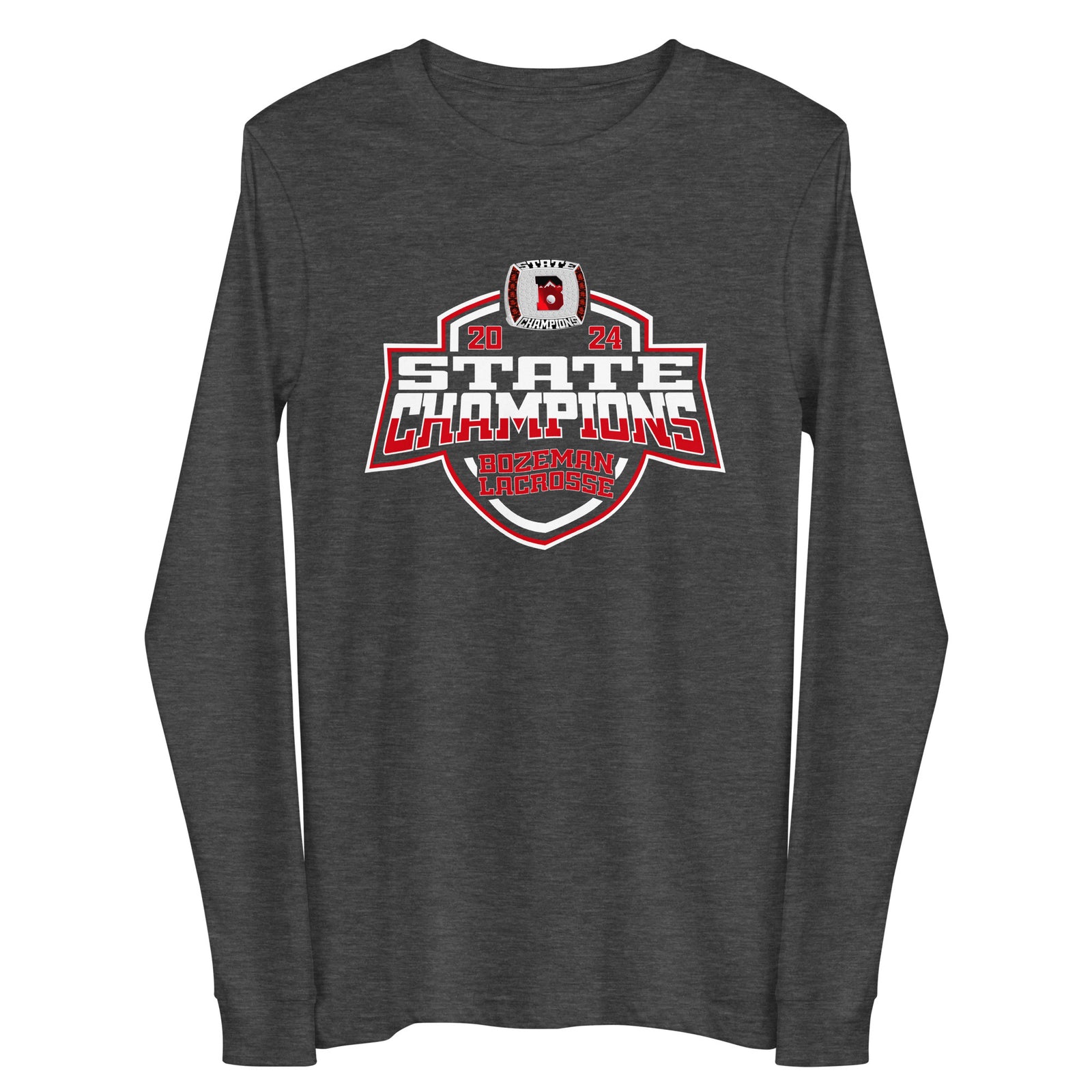 Bozeman High School Lacrosse Lacrosse -Men's 2024 Unisex Long Sleeve Tee