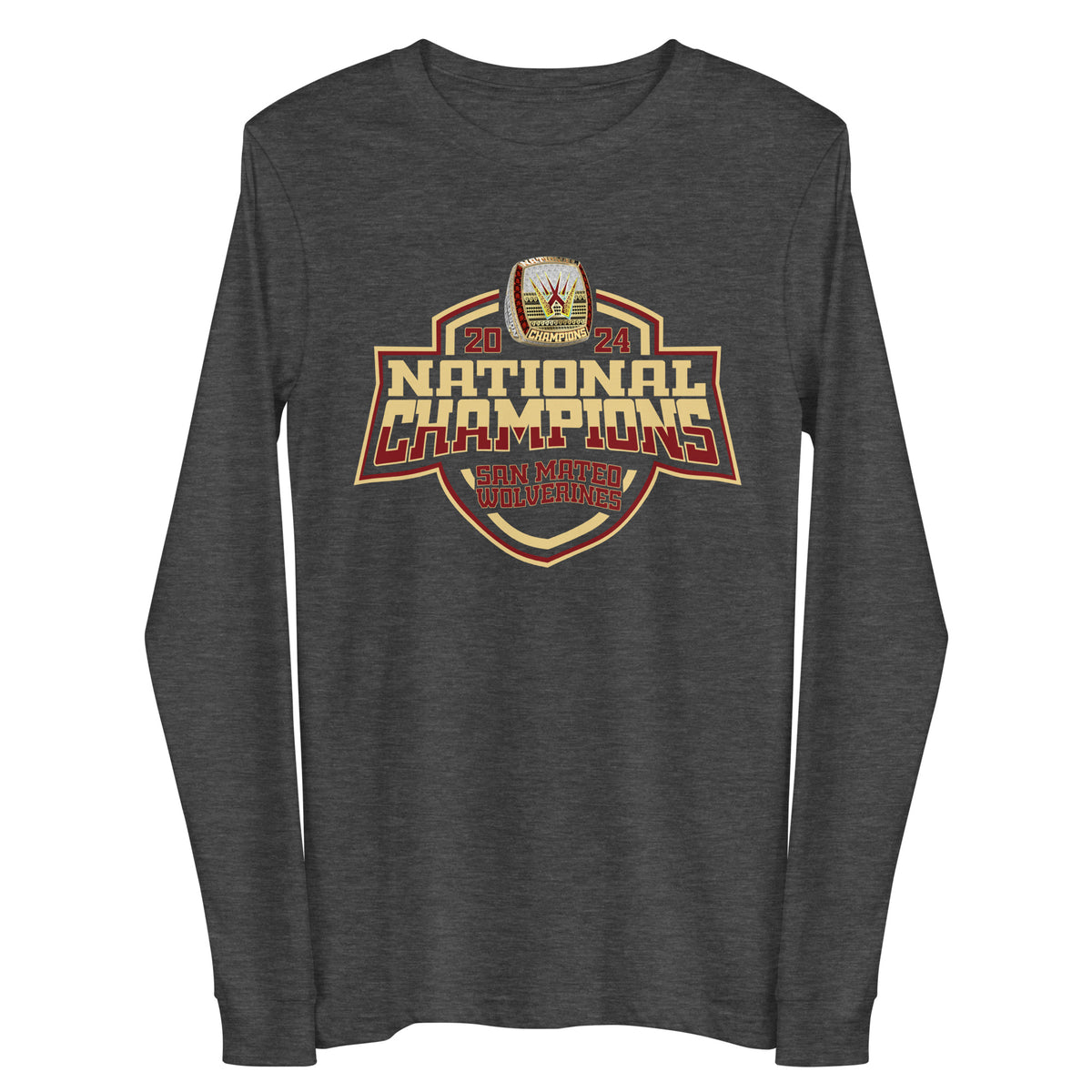 San Mateo Wolverines Rugby Club Rugby 2024 Unisex Long Sleeve Tee