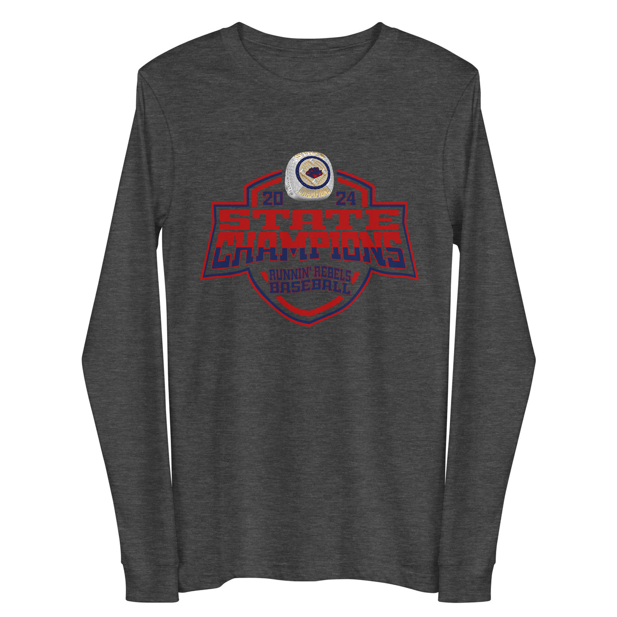 Pocatello Post 4 AA Runnin’ Rebels Baseball 2024 Unisex Long Sleeve Tee