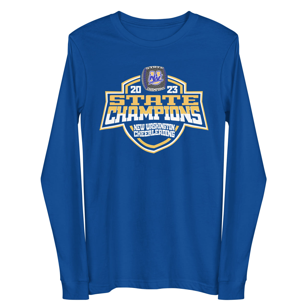 New Washington High School Cheer 2023 Unisex Long Sleeve Tee