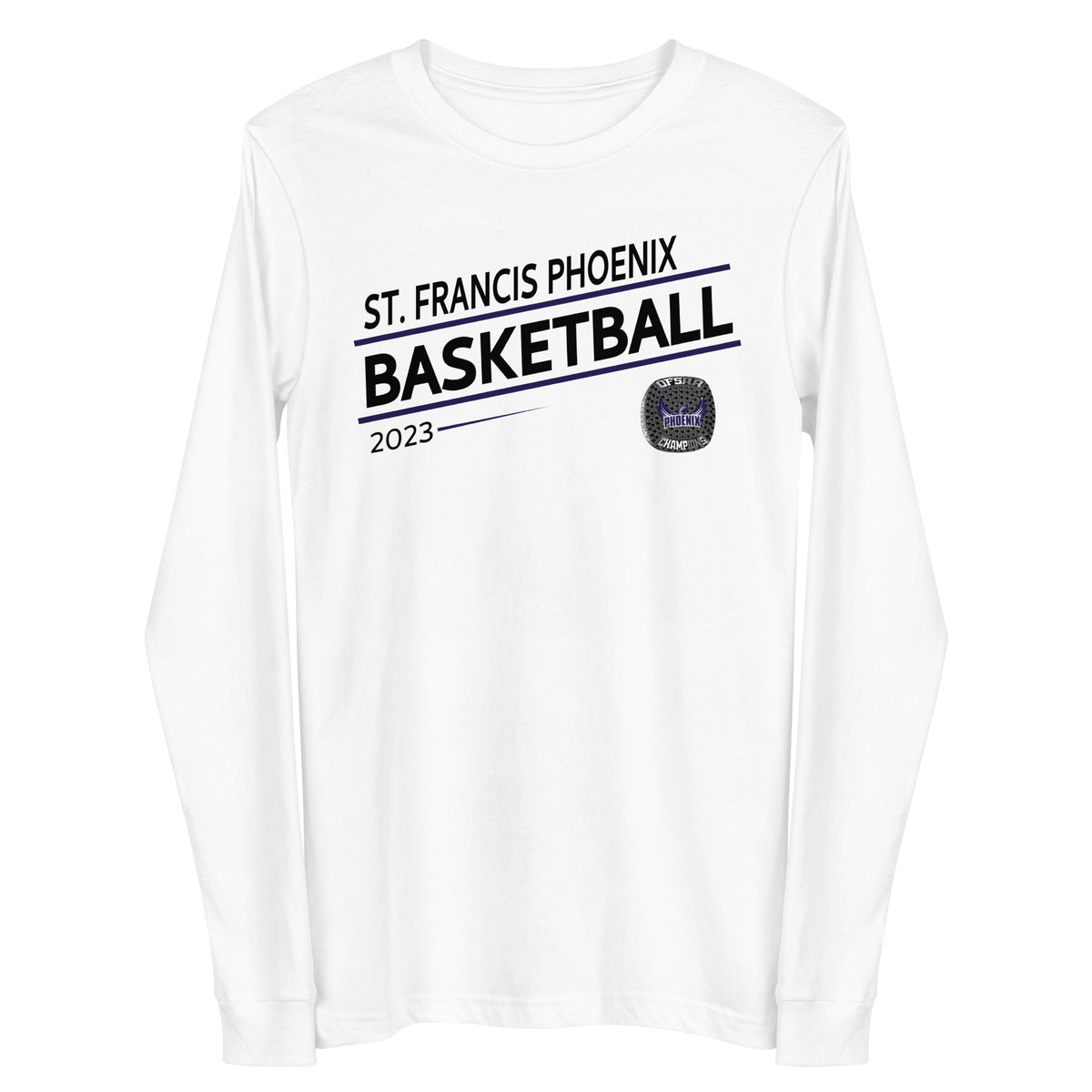 St. Francis Phoenix Basketball -Men's 2023 Unisex Long Sleeve Tee