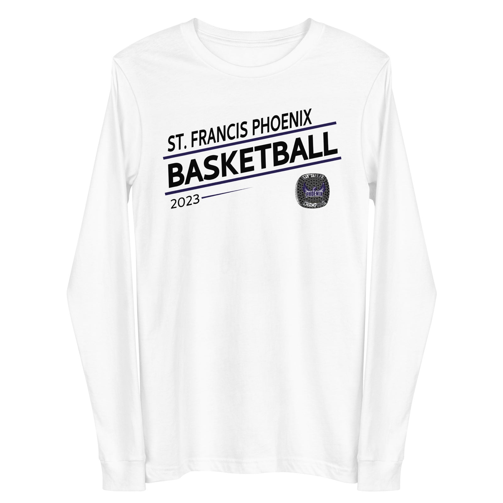 St. Francis Phoenix Basketball -Men's 2023 Unisex Long Sleeve Tee