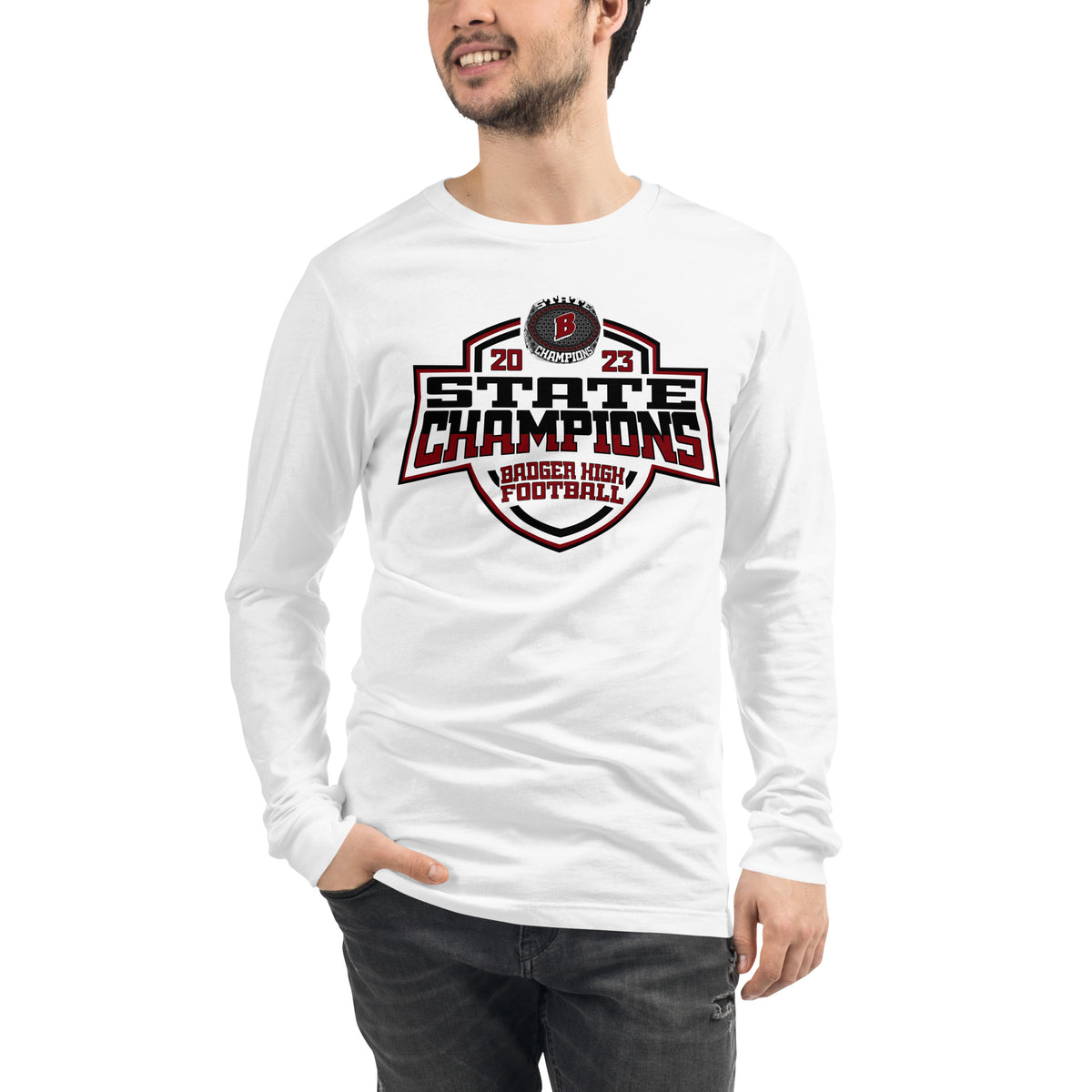 Badger High School Football 2023 Unisex Long Sleeve Tee