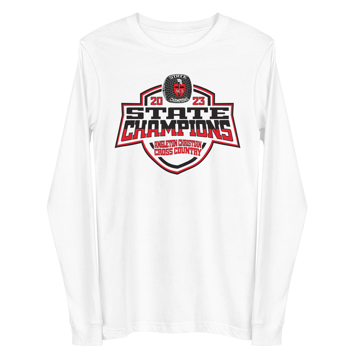 ANGLETON CHRISTIAN SCHOOL Cross Country -Men's 2023 Unisex Long Sleeve Tee