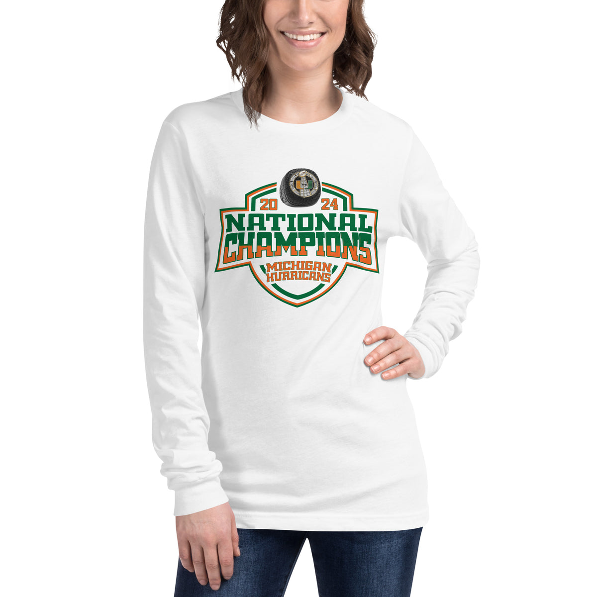 Michigan Hurricanes Football 2024 Unisex Long Sleeve Tee