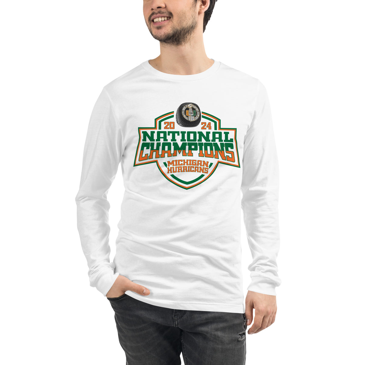 Michigan Hurricanes Football 2024 Unisex Long Sleeve Tee