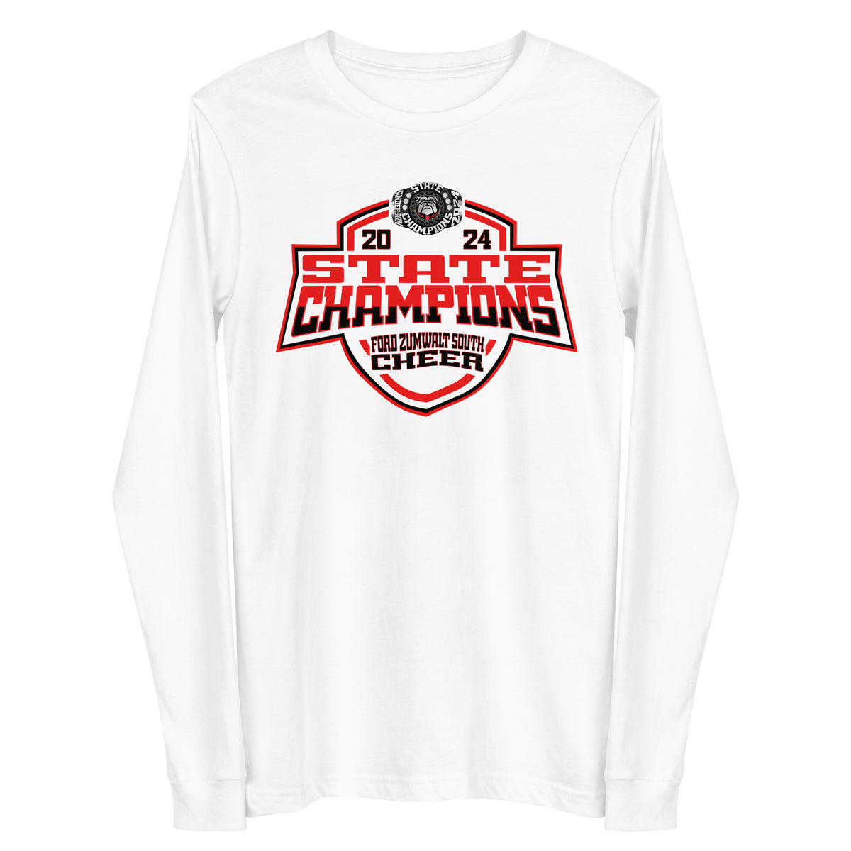 Fort Zumwalt South High School Cheer 2024   Unisex Long Sleeve Tee