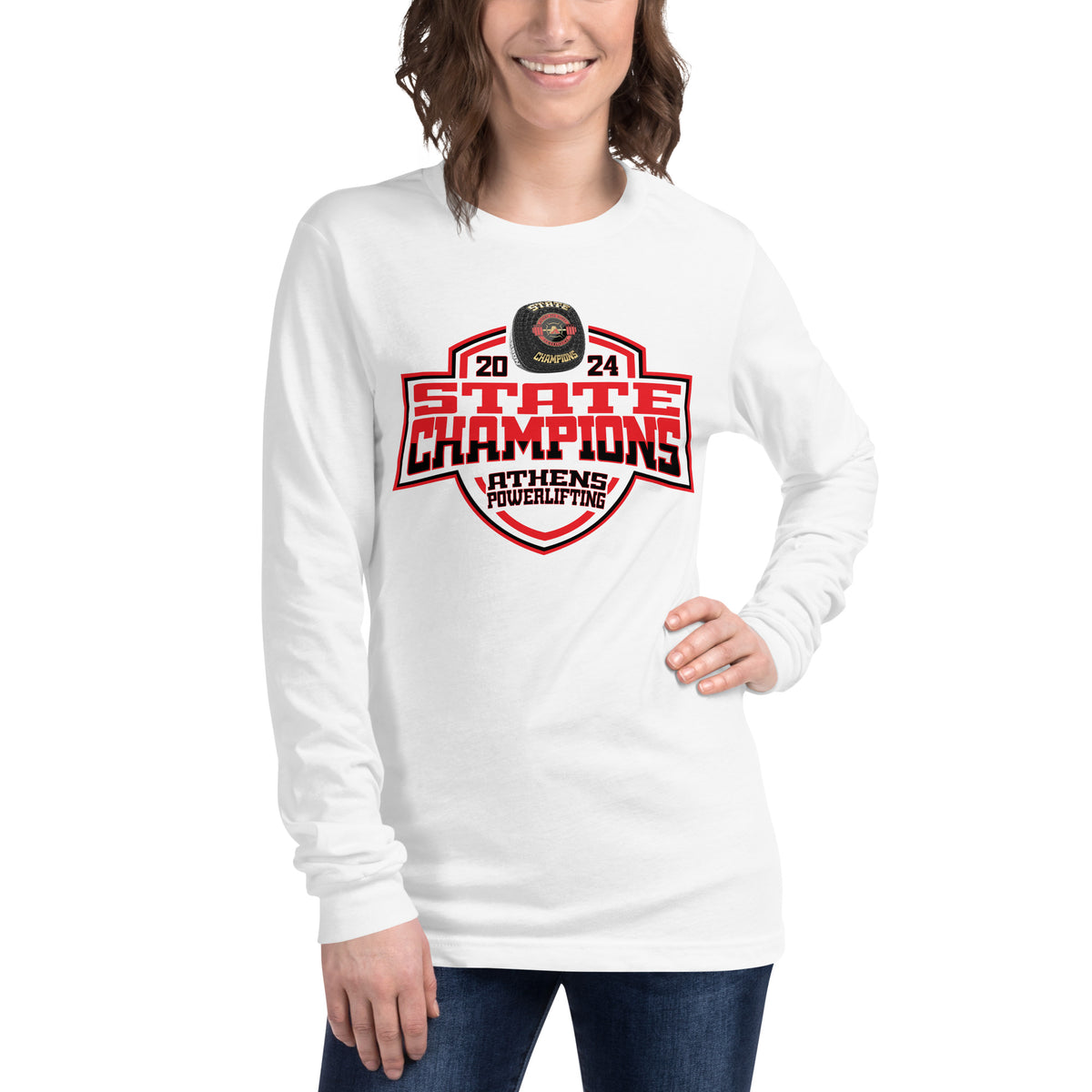 Athens High School Powerlifting 2024 Unisex Long Sleeve Tee
