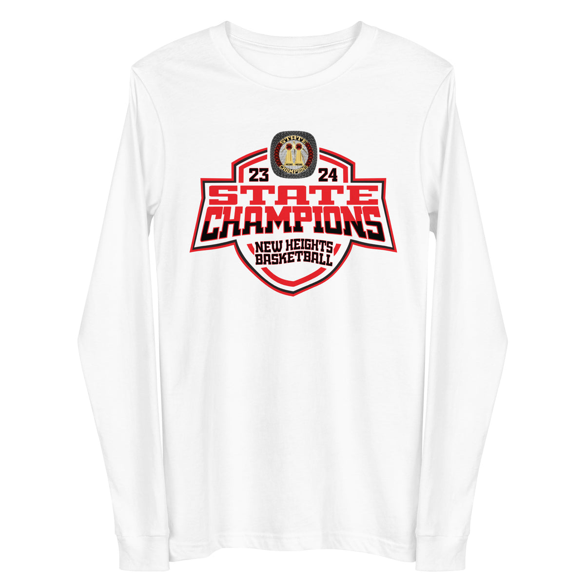 New Heights Charter School Basketball -Men's 2024 Unisex Long Sleeve Tee
