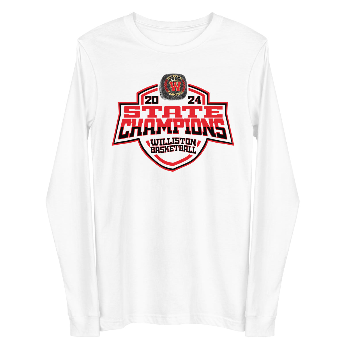Williston High School Basketball -Men's 2024 Unisex Long Sleeve Tee