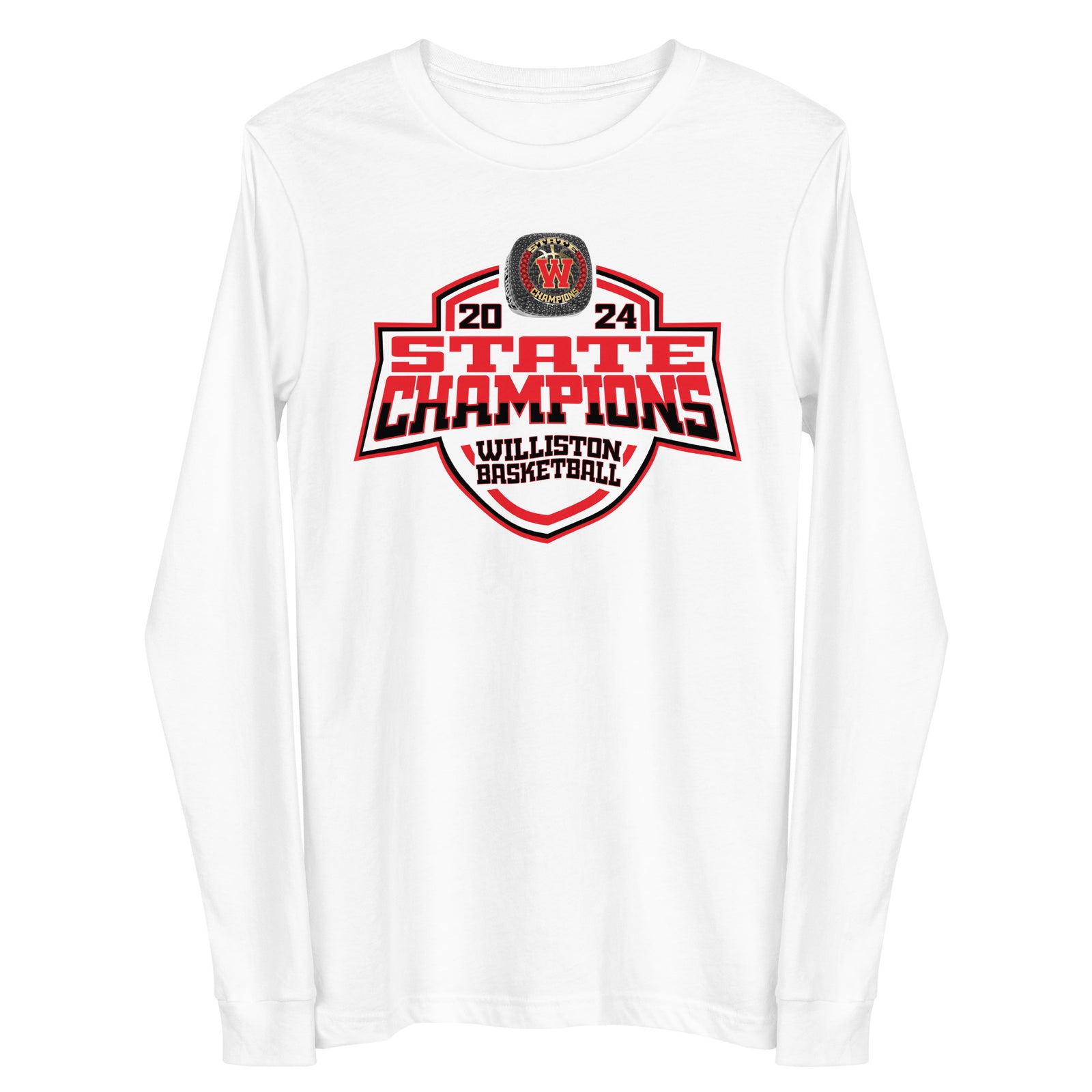 Williston High School Basketball -Men's 2024 Unisex Long Sleeve Tee