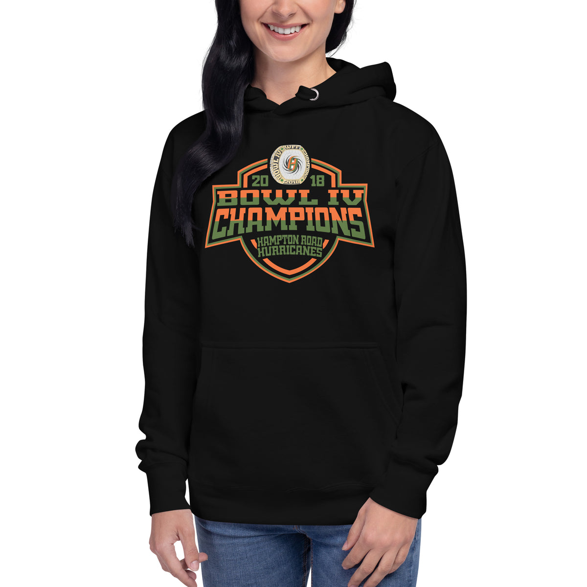 Hampton Road Hurricanes Football 2018 Unisex Hoodie