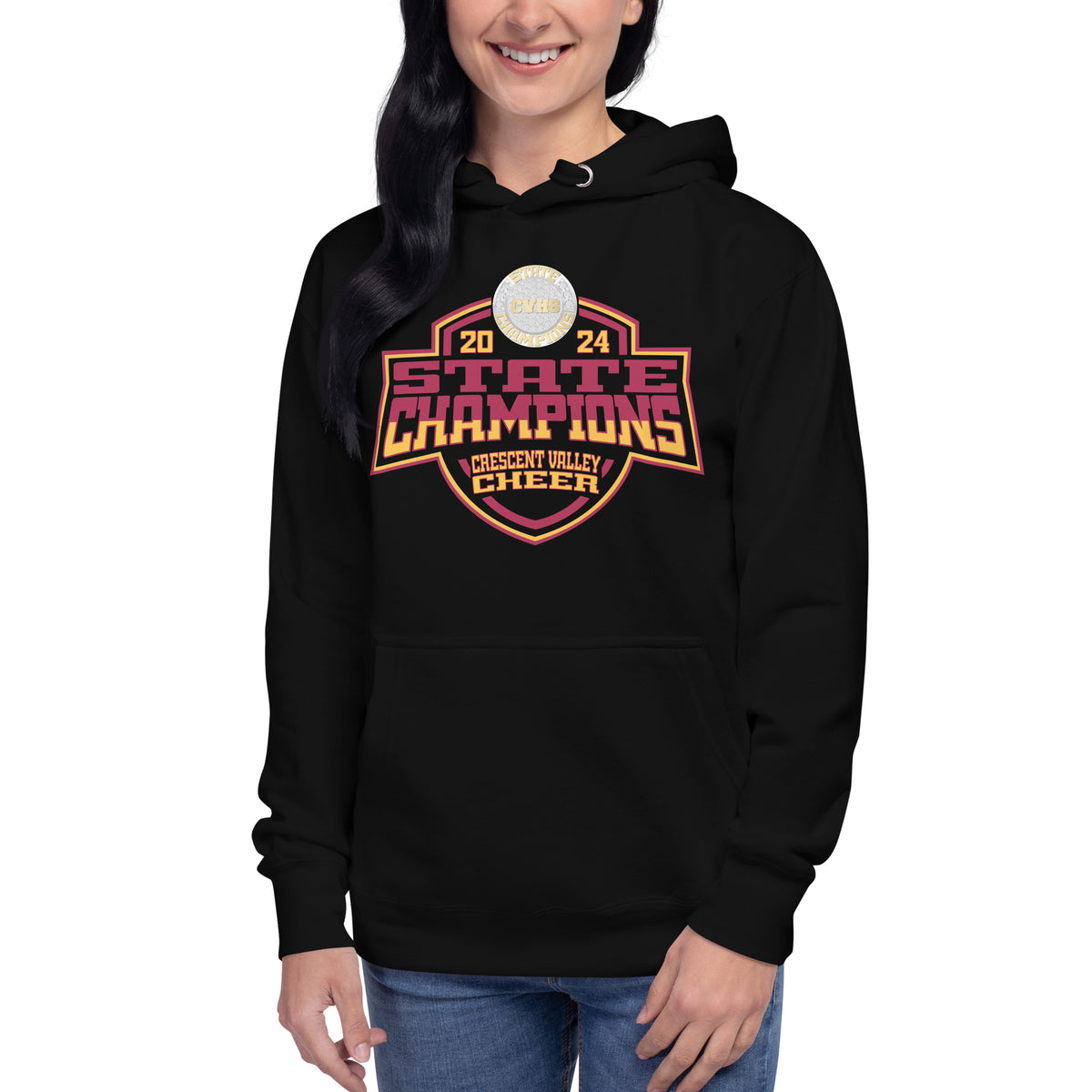 Crescent Valley High School Cheer 2024 Unisex Hoodie