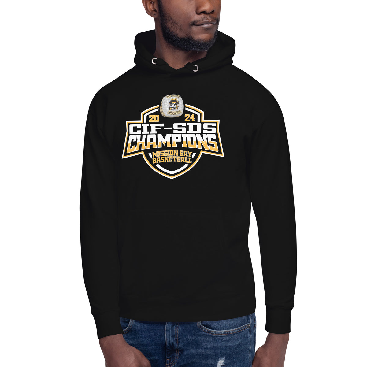 Mission Bay High School Basketball -Men's 2024 Unisex Hoodie