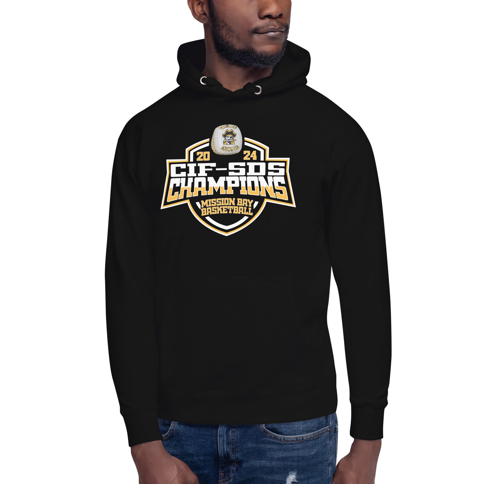 Mission Bay High School Basketball -Men's 2024 Unisex Hoodie