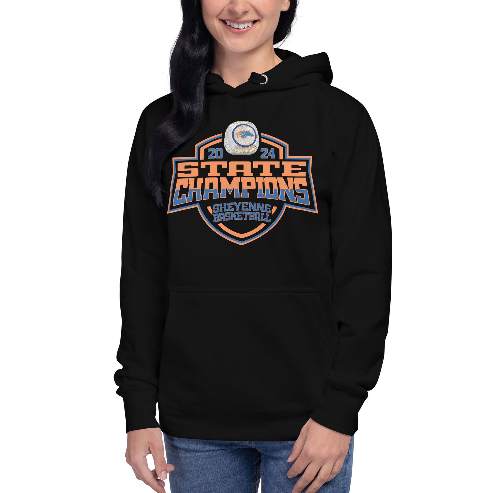 Sheyenne High School Basketball -Men's 2024 Unisex Hoodie