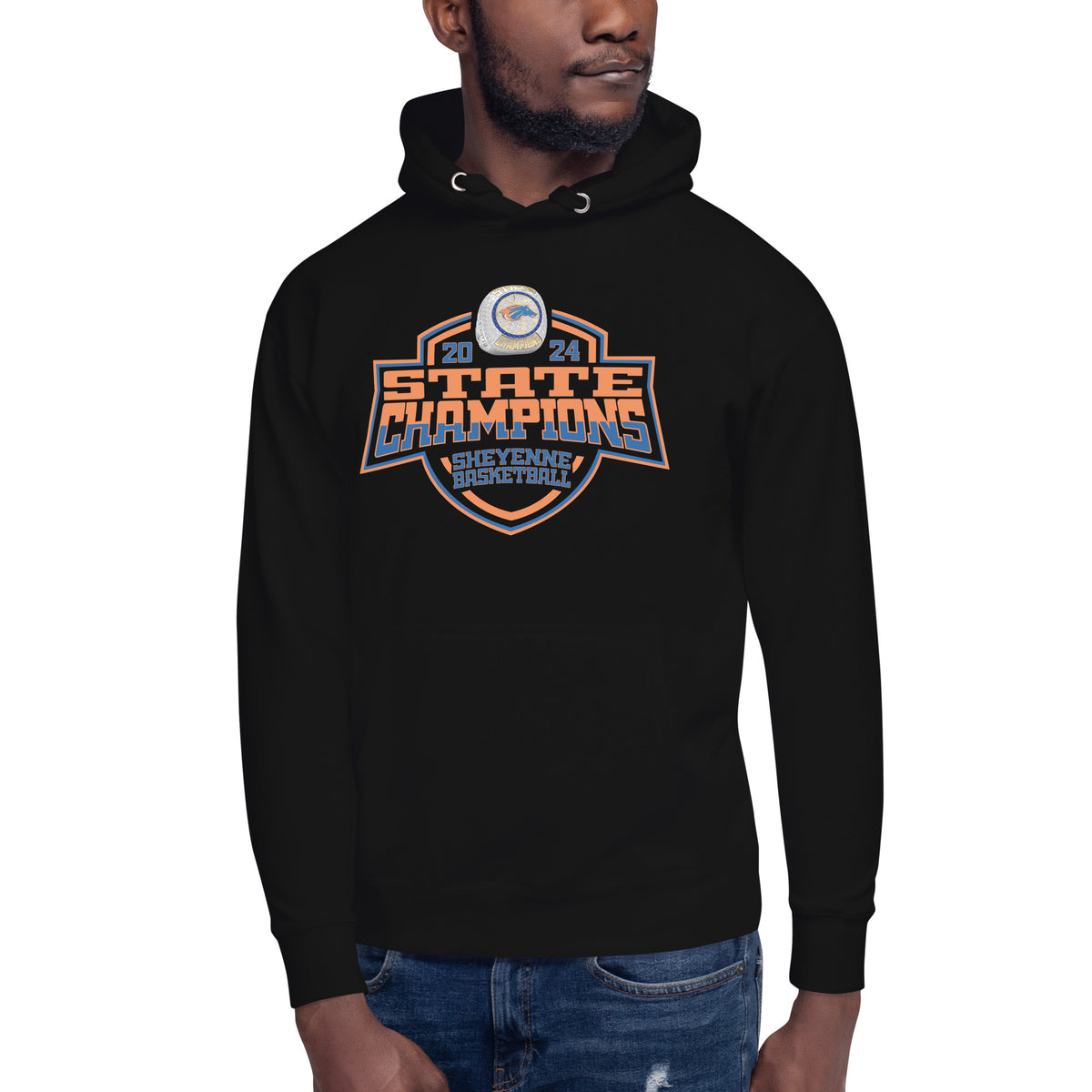 Sheyenne High School Basketball -Men's 2024 Unisex Hoodie