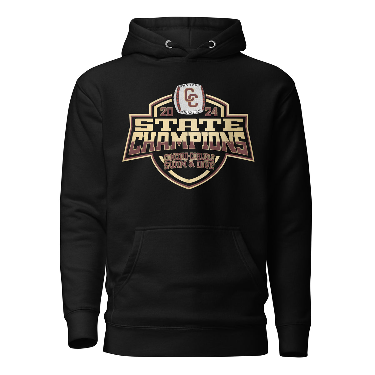 Concord-Carlisle High School Swimming &amp; Diving 2024 Unisex Hoodie