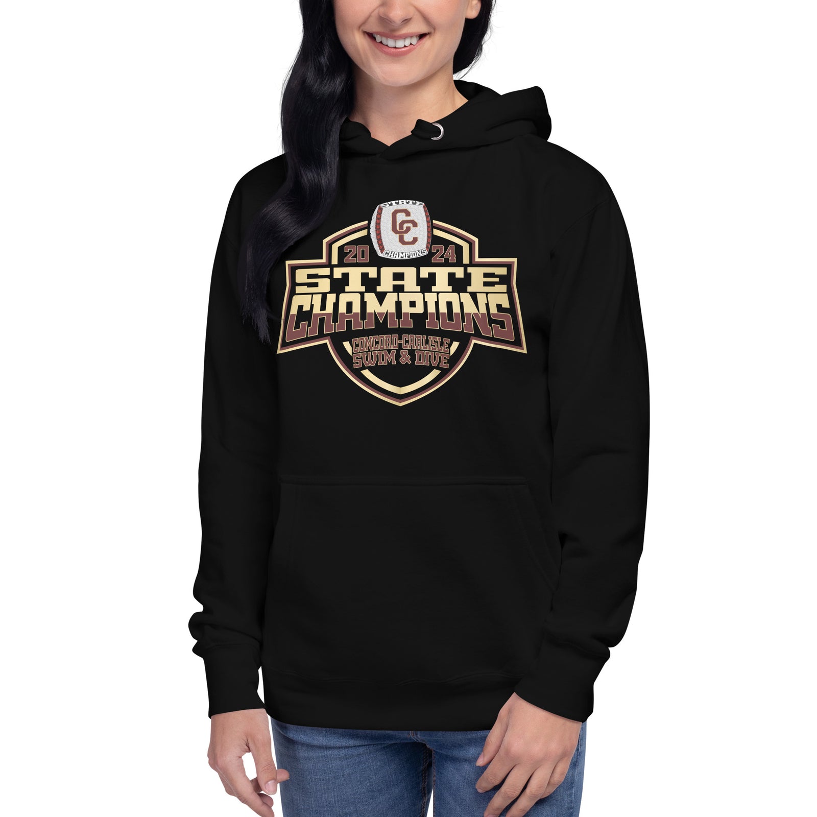 Concord-Carlisle High School Swimming & Diving 2024 Unisex Hoodie