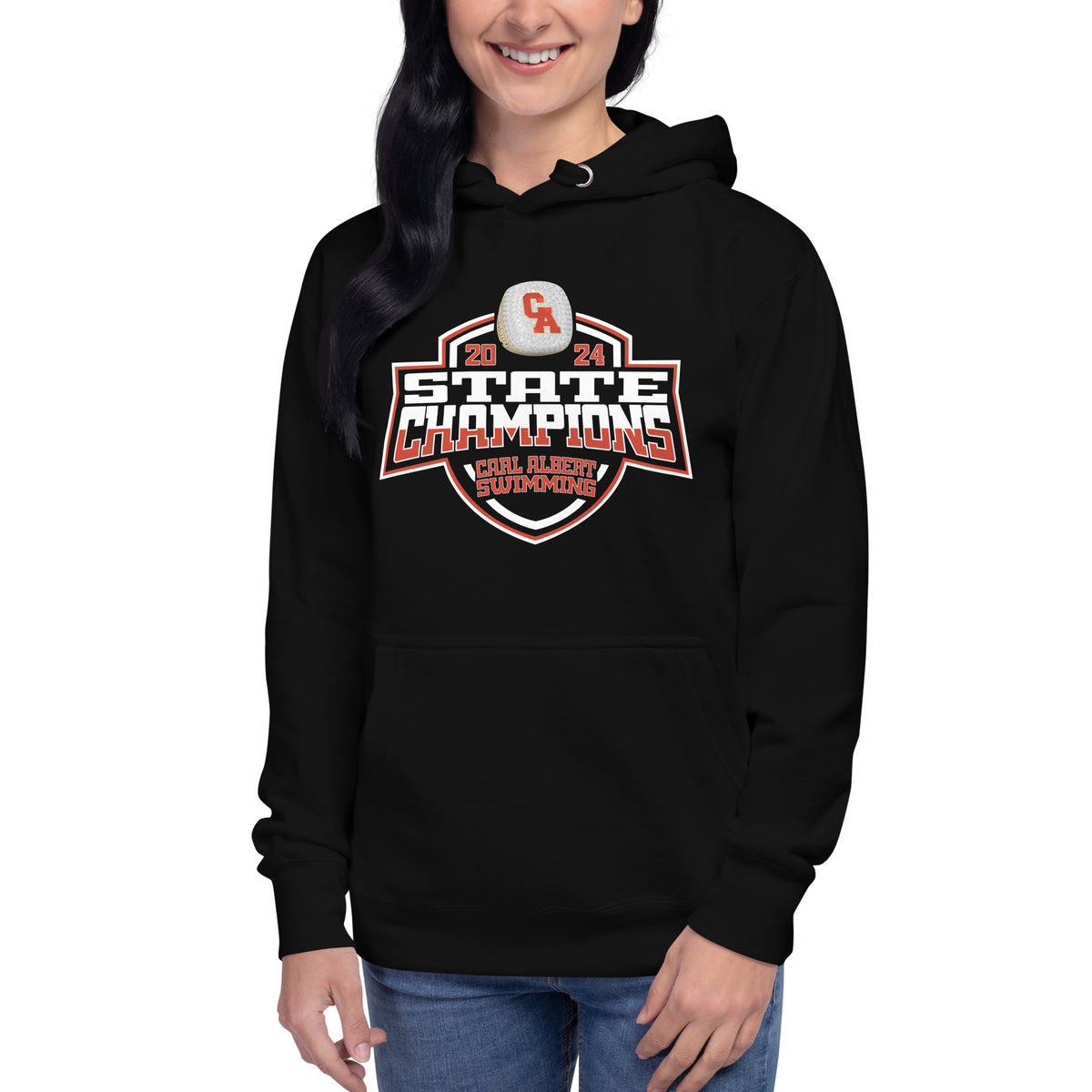 Carl Albert High School Swimming &amp; Diving 2024 Unisex Hoodie