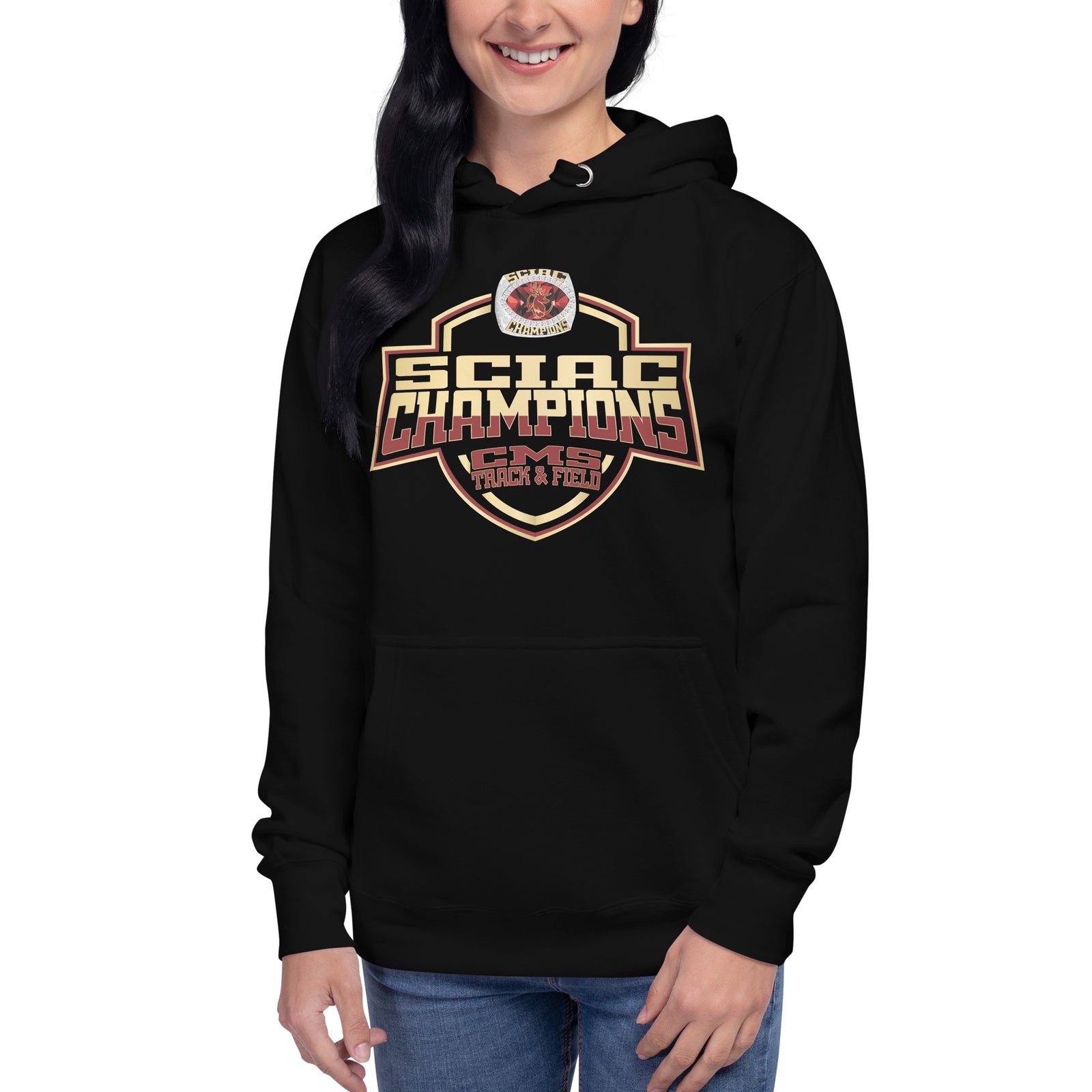 Claremont-Mudd-Scripps College Track & Field -Coed 2024 Unisex Hoodie