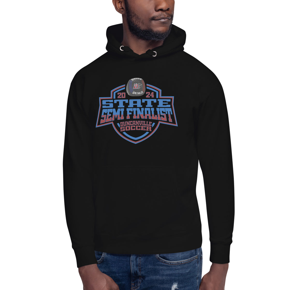 Duncanville High School Soccer -Men's 2024 Unisex Hoodie