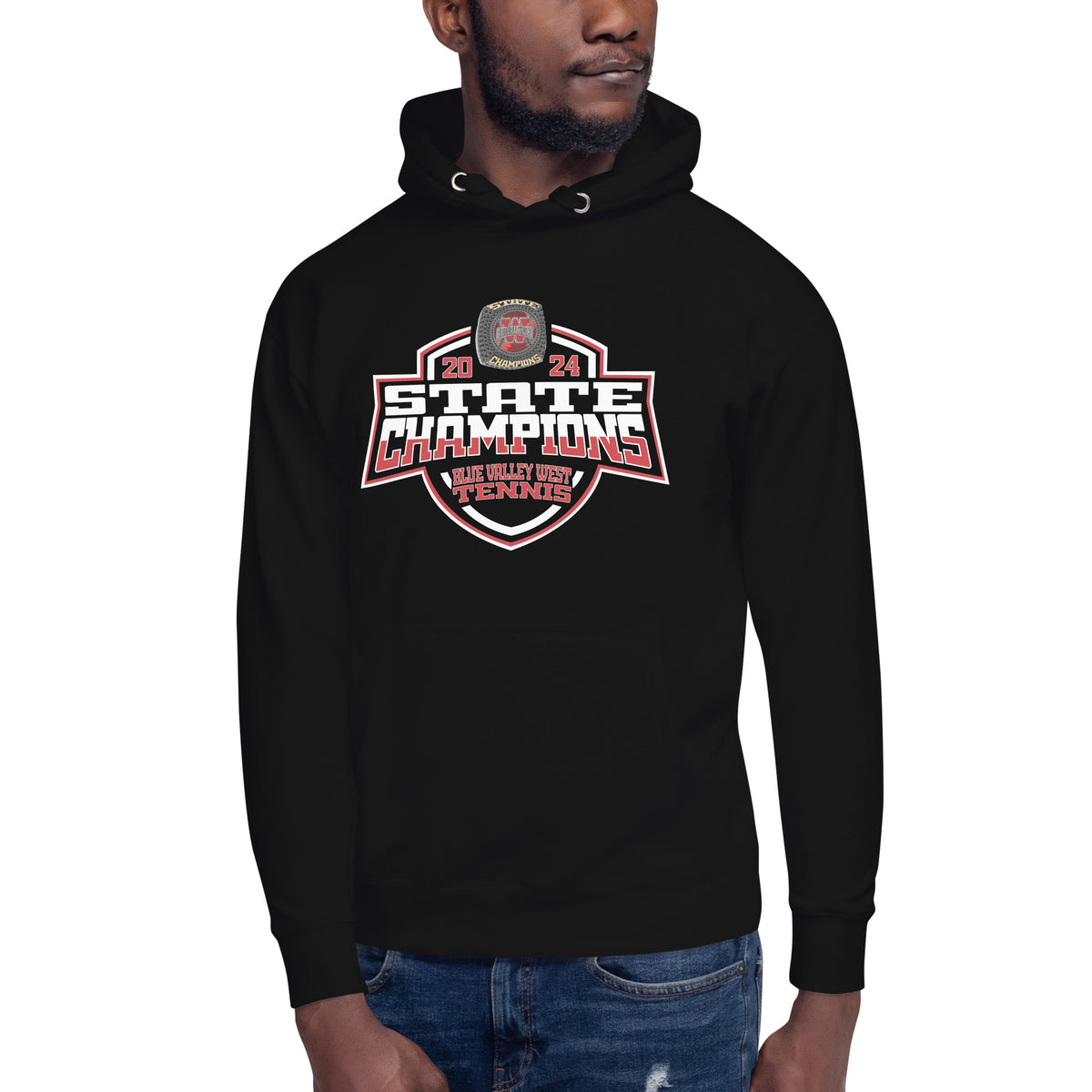 Blue Valley West High School Tennis -Men's 2024 Unisex Hoodie