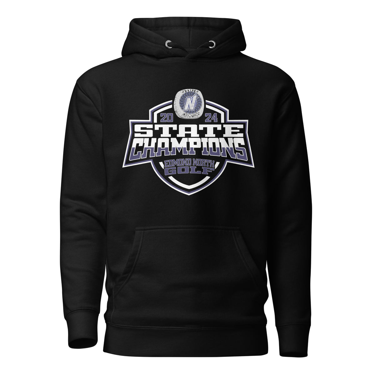 Edmond North High School Golf -Men's 2024 Unisex Hoodie