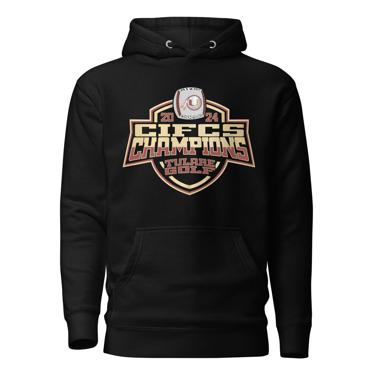 Tulare Union High School Golf -Men's 2024 Unisex Hoodie