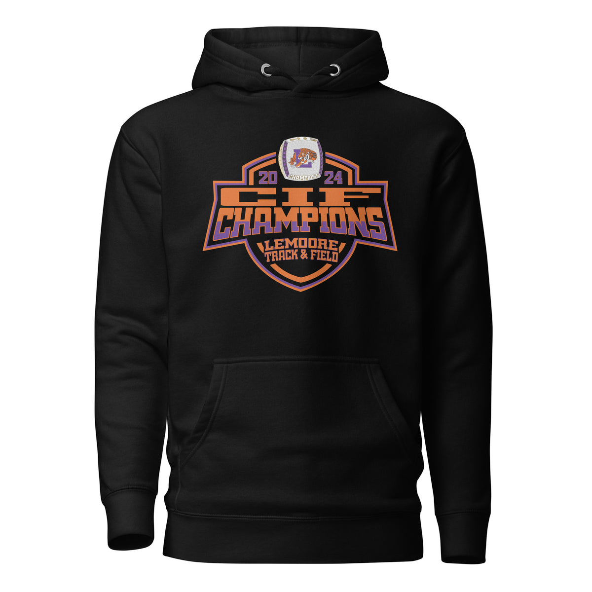 Lemoore Union High School Track &amp; Field -Coed 2024 Unisex Hoodie