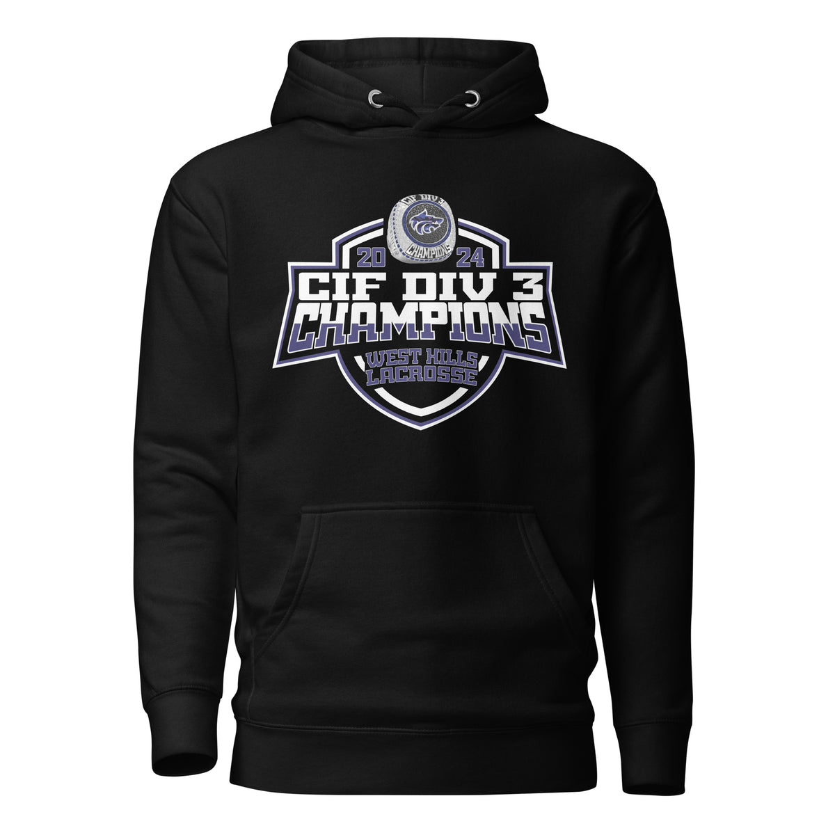 West Hills High School Lacrosse -Men's 2024 Unisex Hoodie