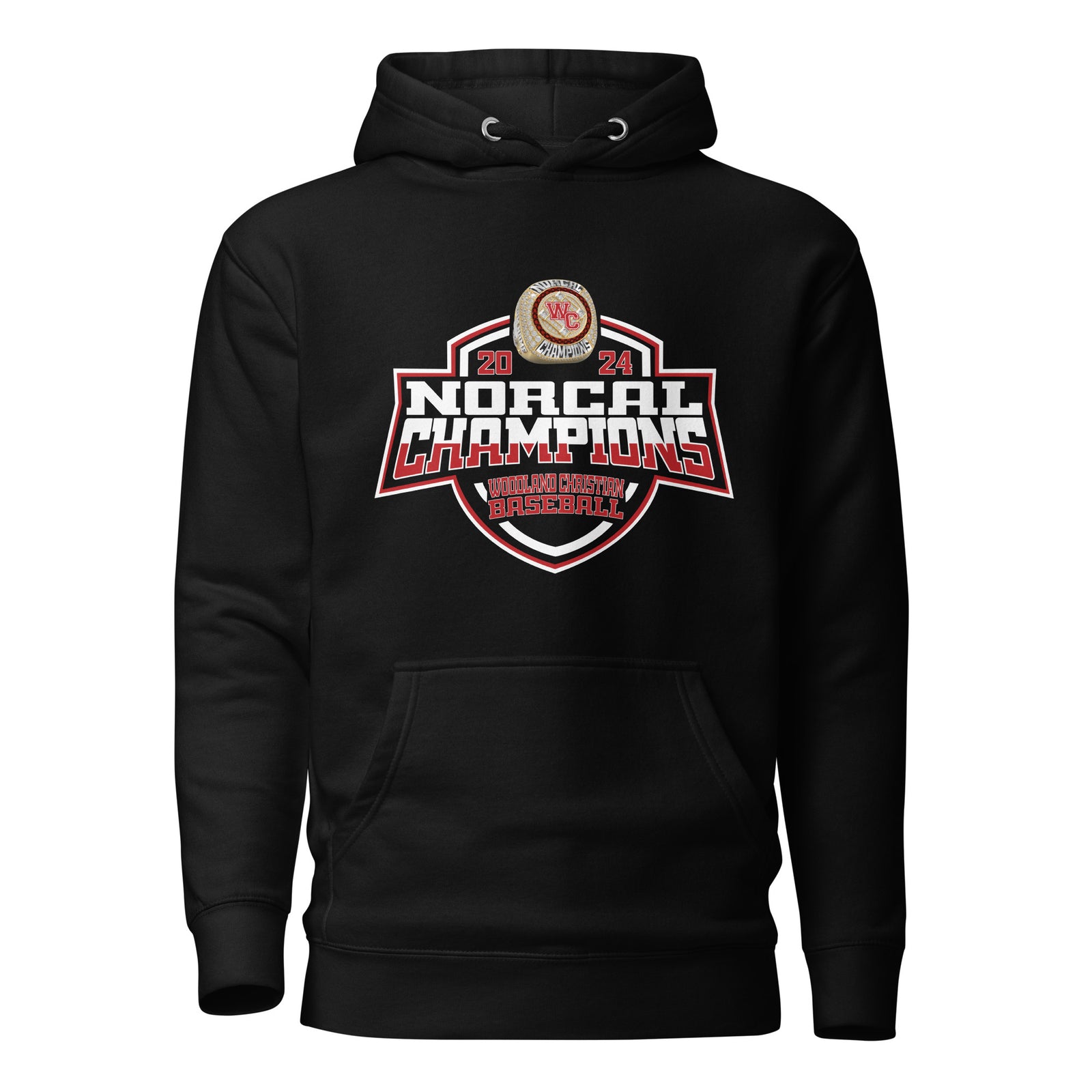 Woodland Christian School Baseball 2024 Unisex Hoodie